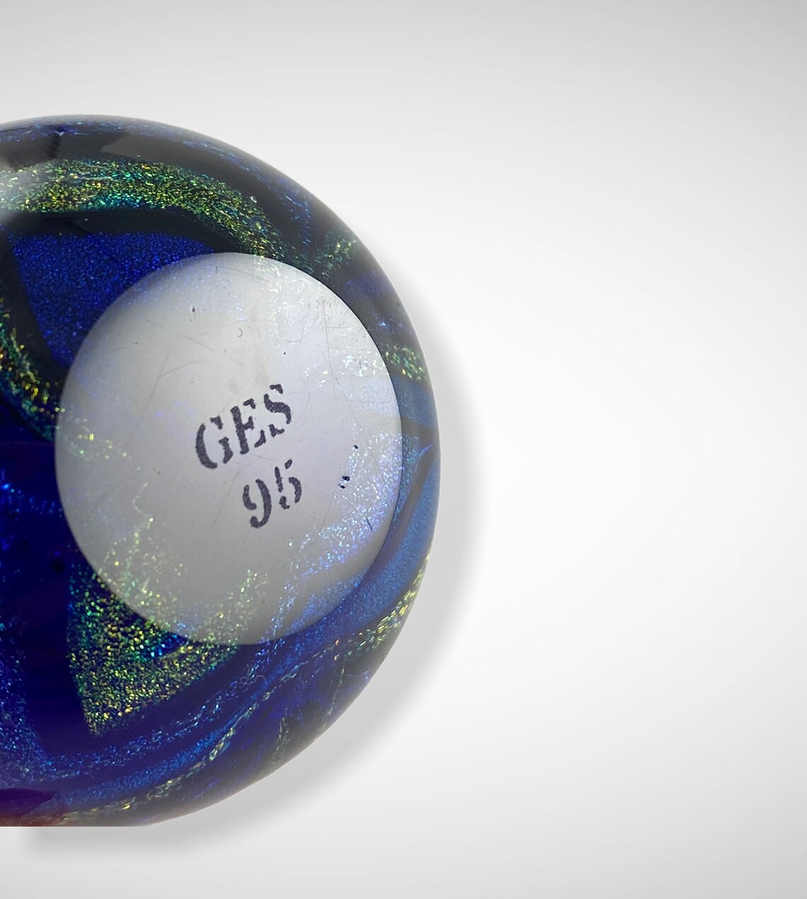 Vintage Glass Paperweight Glass Eye Studio Paperweight GES Etsy