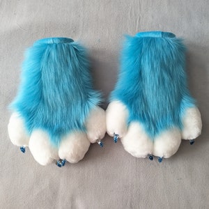 Starry Blue Fursuit Hand Paws - Etsy