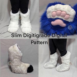 Digital Download Slim Digitigrade Fursuit Pattern