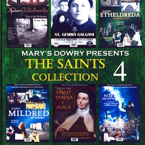 The Saints Collection 4, 6 DVD Box Set, Mary&#39;s Dowry Productions, Catholic, Christian, First Holy Communion