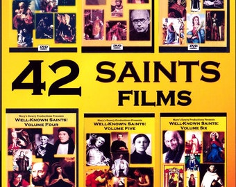 42 Saints Films, 6 DVD Box Set, Mary's Dowry Productions, Catholic, Christian, First Holy Communion