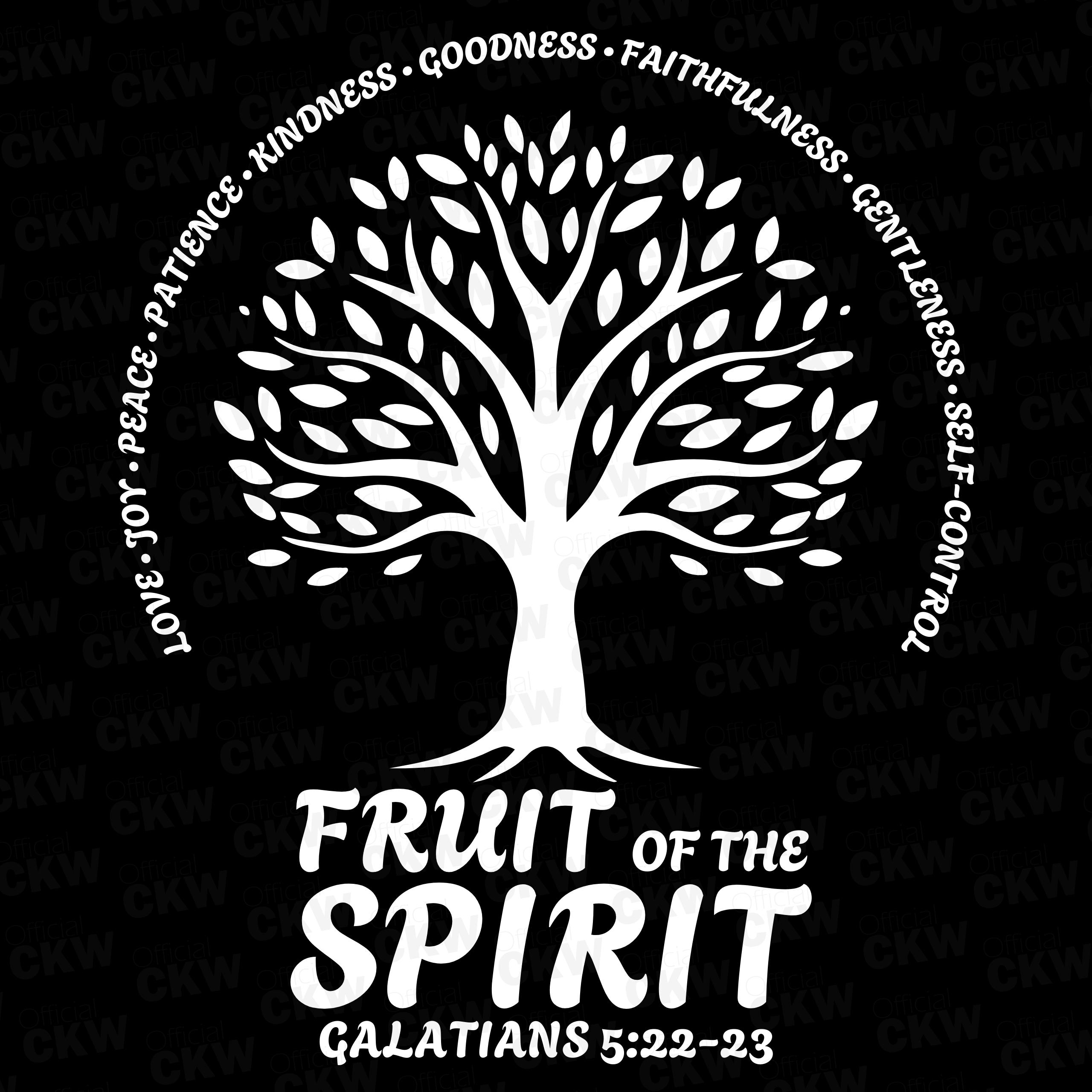 Fruit of the Spirit Galatians 5:22-23 SVG PNG Vector for Christian ...