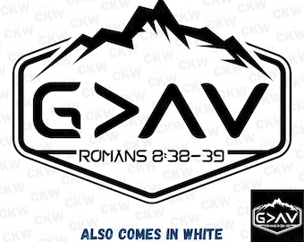 God is Greater than Highs and Lows SVG PNG Vector for Christian Shirts for Christian Wall Art Scripture PDF Instant Digital Download File