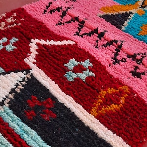 Colorful Moroccan Runner Rug, Kitchen Rug Runner, Custom Moroccan Runner Rug, Handmade Boujaad Hallway Carpet Made to Order, Entryway Rug