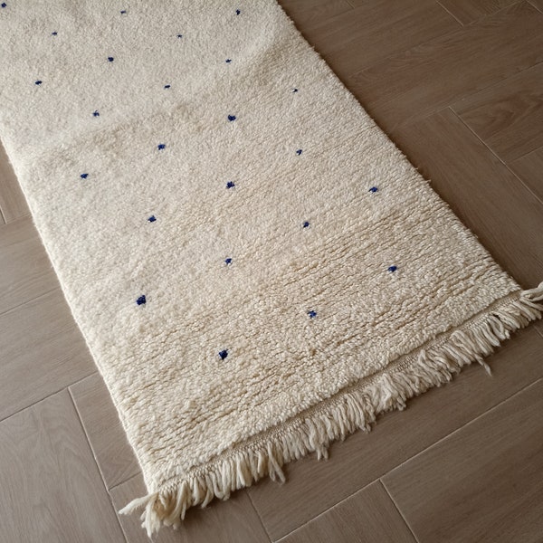 Custom Moroccan Runner Rug - Beni Ourain Rug Runner - Bespoke Berber Hallway Carpet Made to Order, Gifts Home Decor