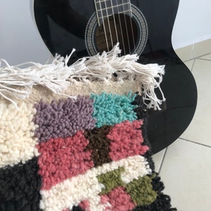 Custom Moroccan Rug , Boujaad Carpet Made to Order , Large Boujaad Rug Bespoke Colorful Moroccan Size Rug アジラルラグ Colorful Boujaad Rug Gift