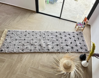 Beni Ourain Teppich Läufer - Berber Teppich Läufer - Berber Teppich Läufer auf Bestellung, Geschenke Dekoration