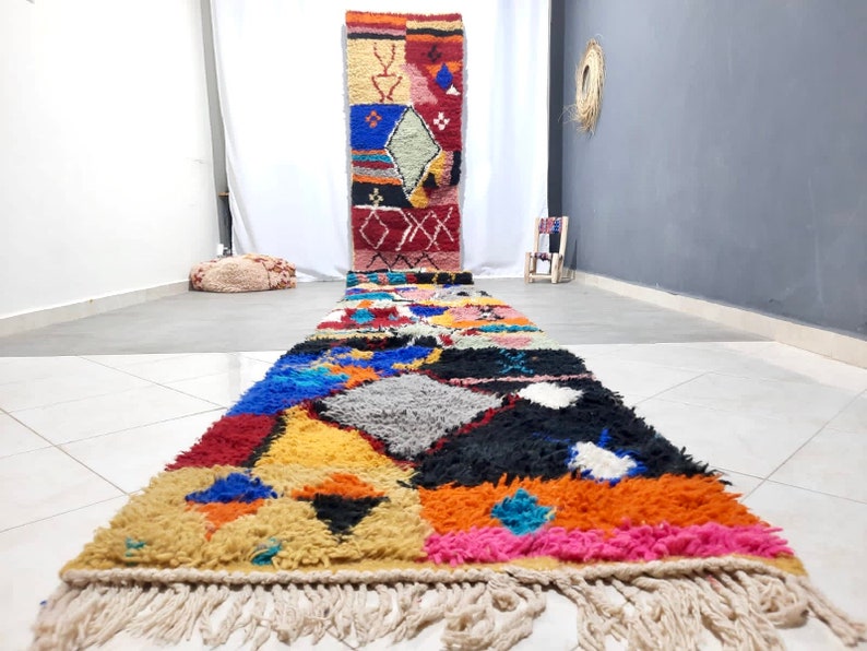 Custom Moroccan Runner Rug - Bespoke Boujaad Hallway Carpet Made to Order Chrismas Gifts Home Decor Chrismas Gifts