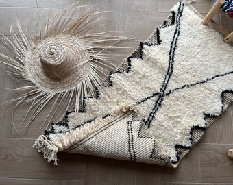 Berber Teppich Läufer-Beni Ourain Teppich Läufer - Berber Teppich Läufer auf Bestellung-