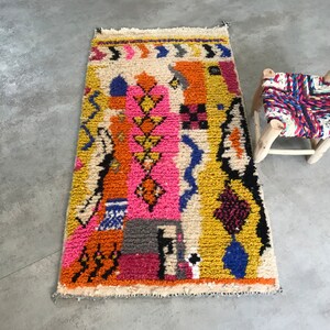 Custom Moroccan Rug , Azilal Carpet Made to Order , Azilal Rug Bespoke Colorful Moroccan Size Rug