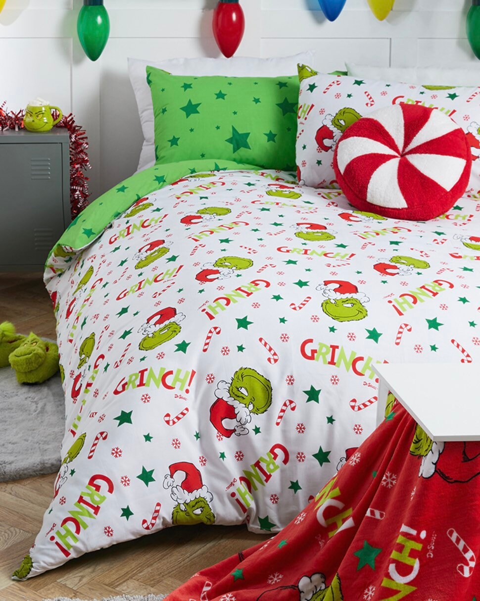 Grinch Duvet Set Glow in the Dark Duvet 