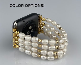 Freshwater Pearl Beaded Apple Watch Band