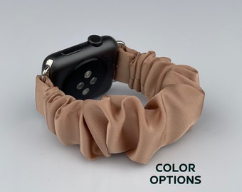 Fabric Apple Watch Band | Scrunchie Apple Watch Band | 38mm 40mm 41mm 42mm 44mm 45mm 49mm