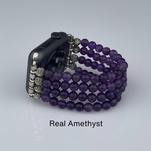Beaded Apple Watch Band | 38mm 40mm 41mm 42mm 44mm 45mm Bracelet Watch Band | Luxury Apple Watch Band