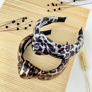 Leopard Knotted Headband: Women&#39;s Padded Hair Accessory