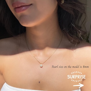 Single Pearl Necklace for Women | Stainless Steel Wedding Jewelry