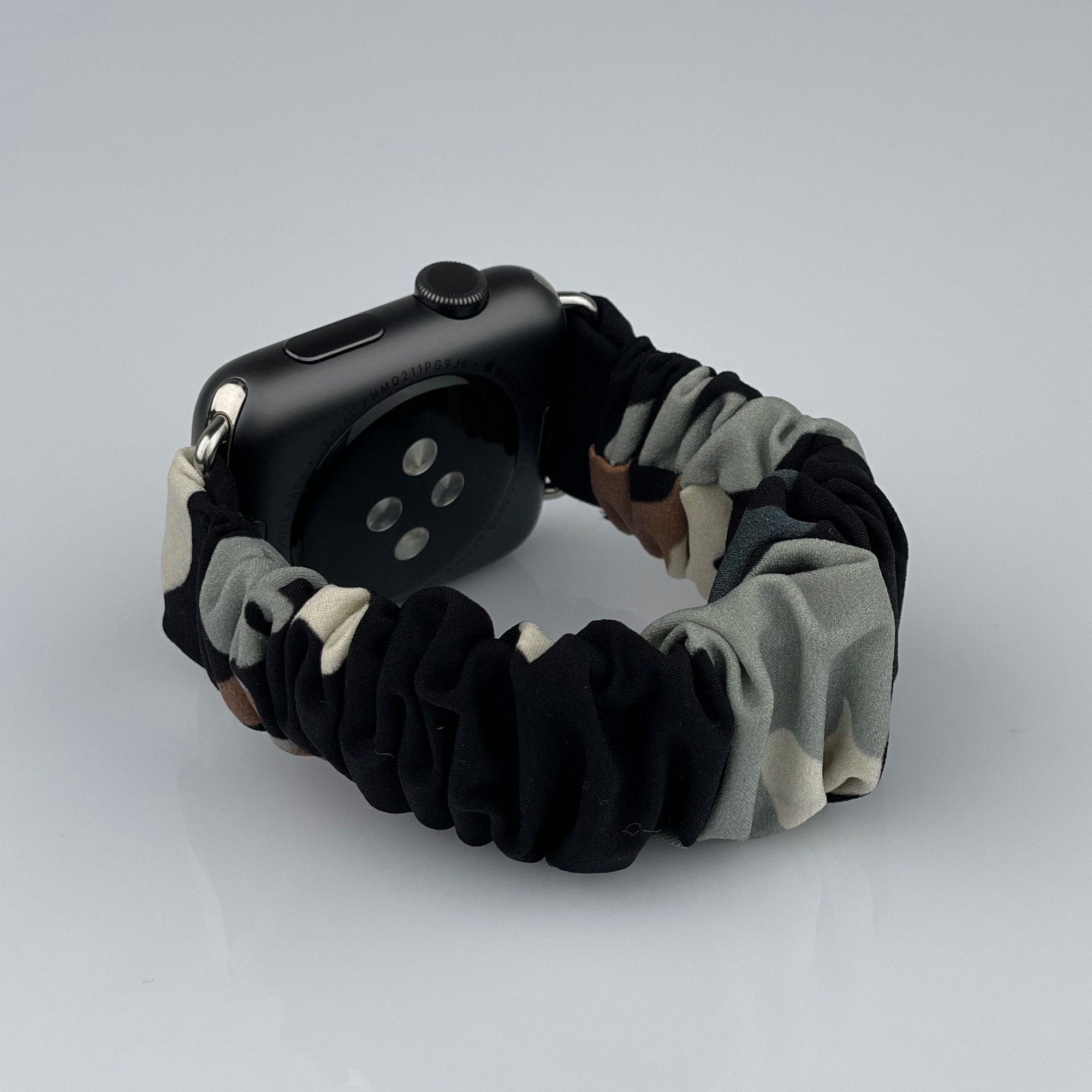 Black Scrunchie Apple Watch Wristband Bracelet Scrunchie Strap For Watchband 7 6 5 Elastic Fashion Nylon  main image 3