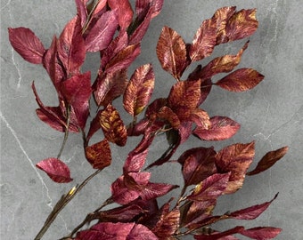 Eucalyptus Foliage, Crepe Paper Foliage, Dried leaves Arrangement