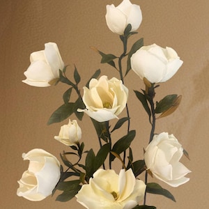 Southern Magnolias, Handmade Crepe Paper Bouquet, Magnolia Bouquet, Arrangement, Wedding Paper Flowers, Faux Floral Arrangement Decor