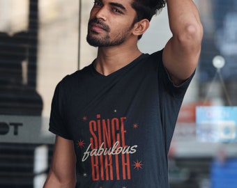 Since Fabulous Birth Unisex Heavy Cotton Birthday Tee, Special Design, High Quality, Birthday Gift, Special Gift, Custom Shirt, Custom Color