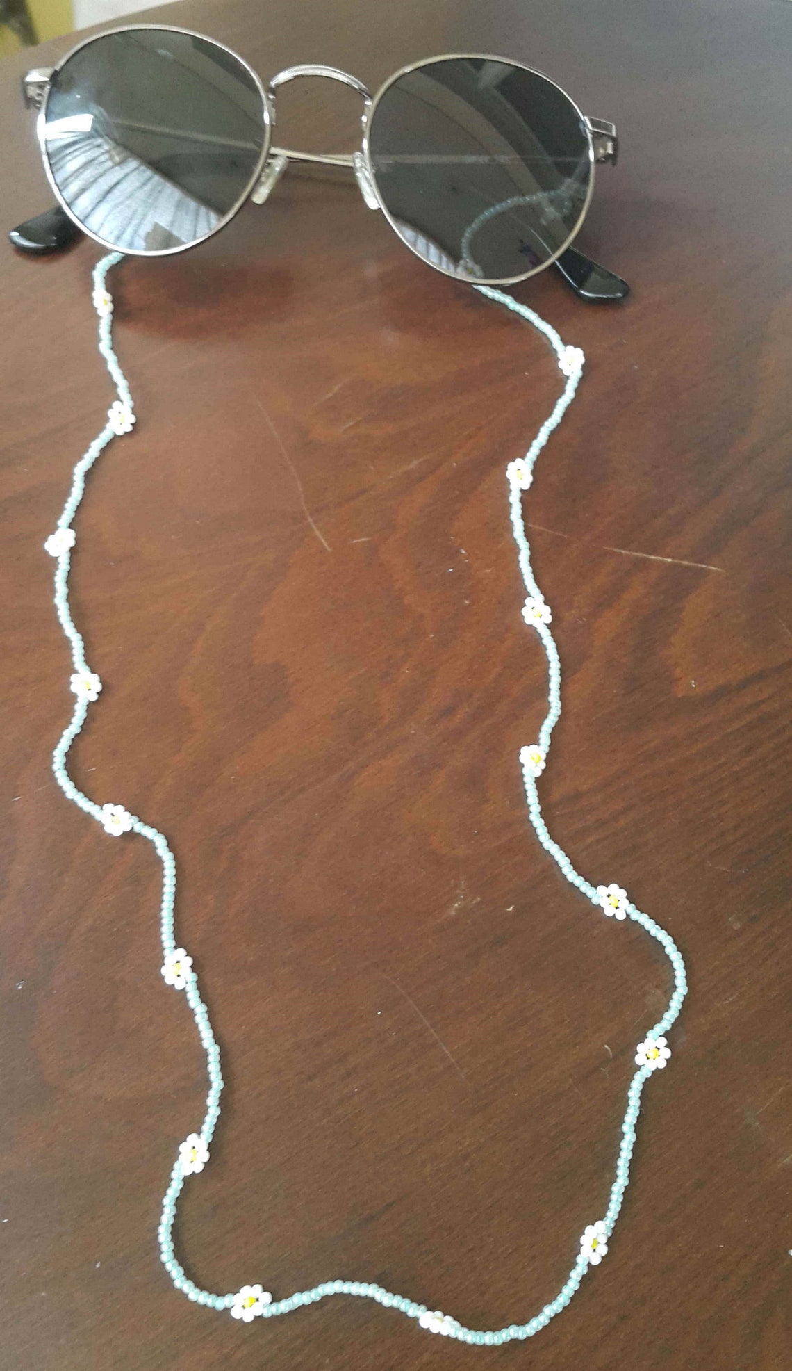 Daisy Beaded Eyeglass String Single coloured glasses Etsy