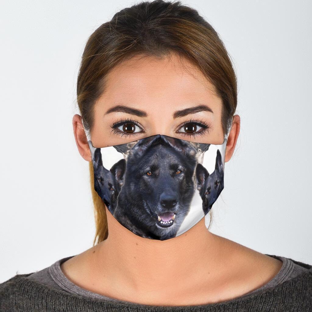 Malinois Dog Print Face Mask Custom Mask Handmade Mask Pet Etsy