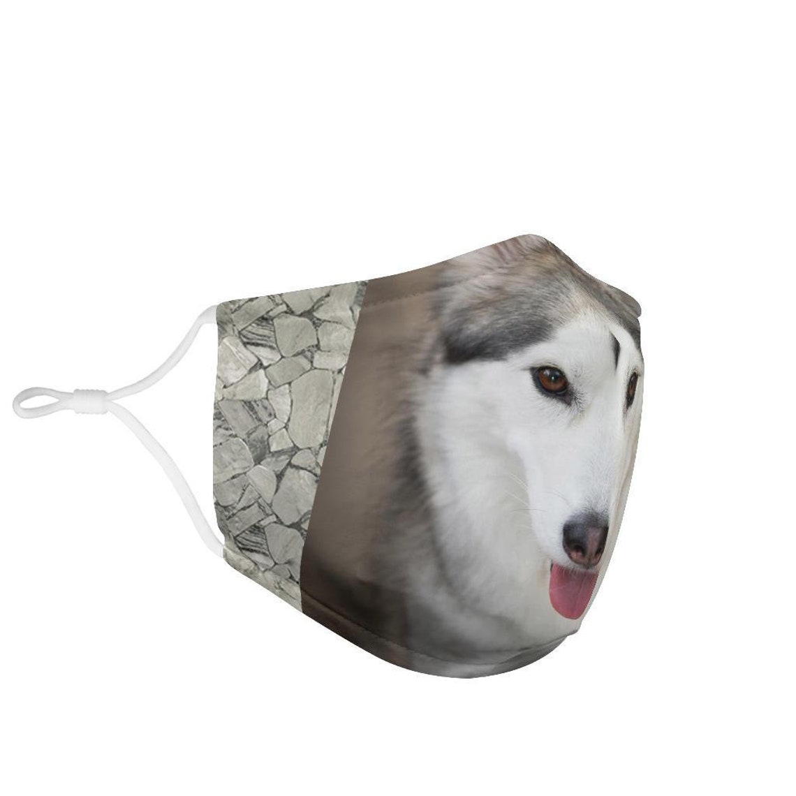 Siberian Husky Print Face MaskCustom Mask Handmade Mask Pet Etsy