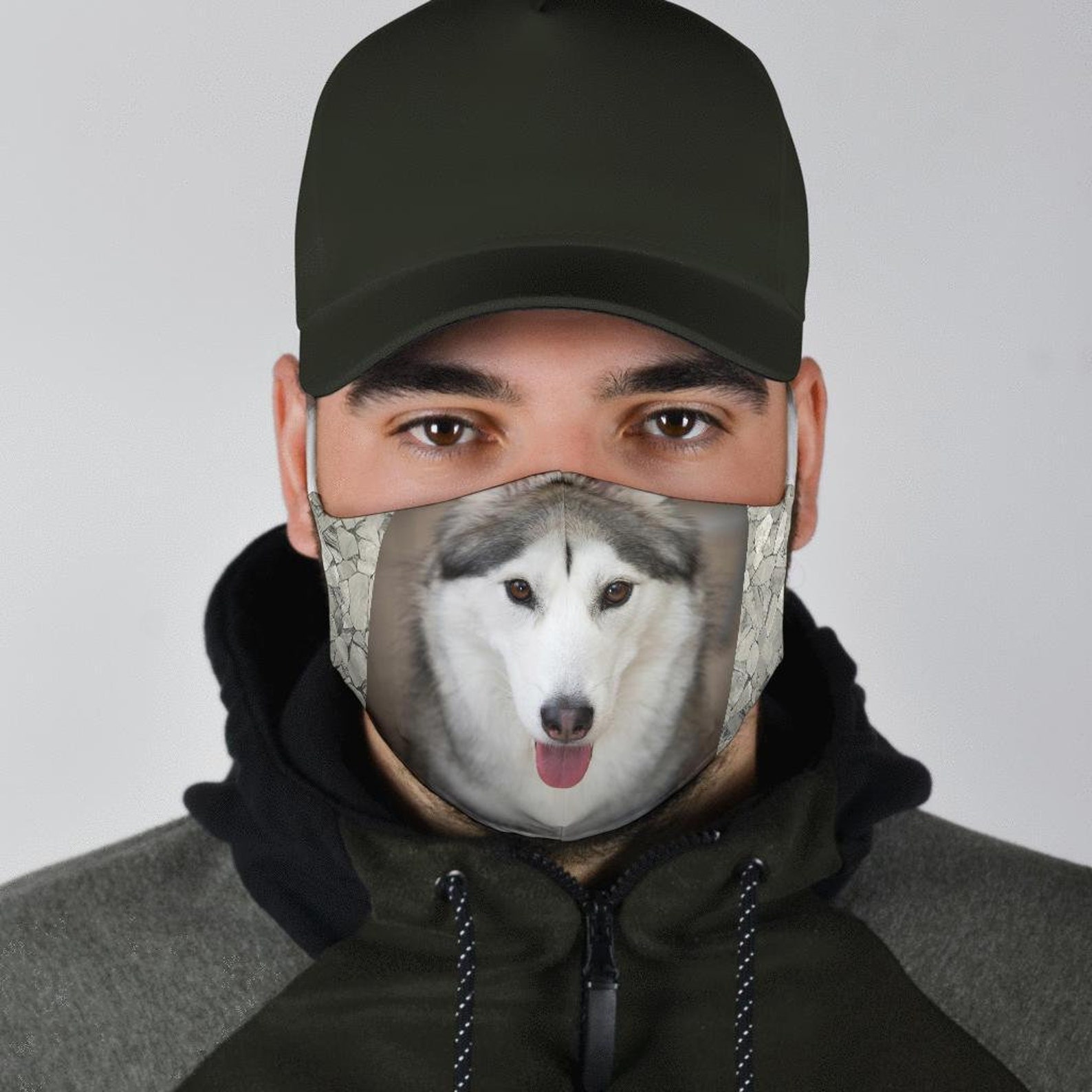 Siberian Husky Print Face MaskCustom Mask Handmade Mask Pet Etsy