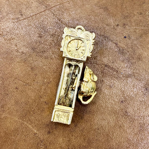 9ct Hickory Dickory Charm/Anhänger