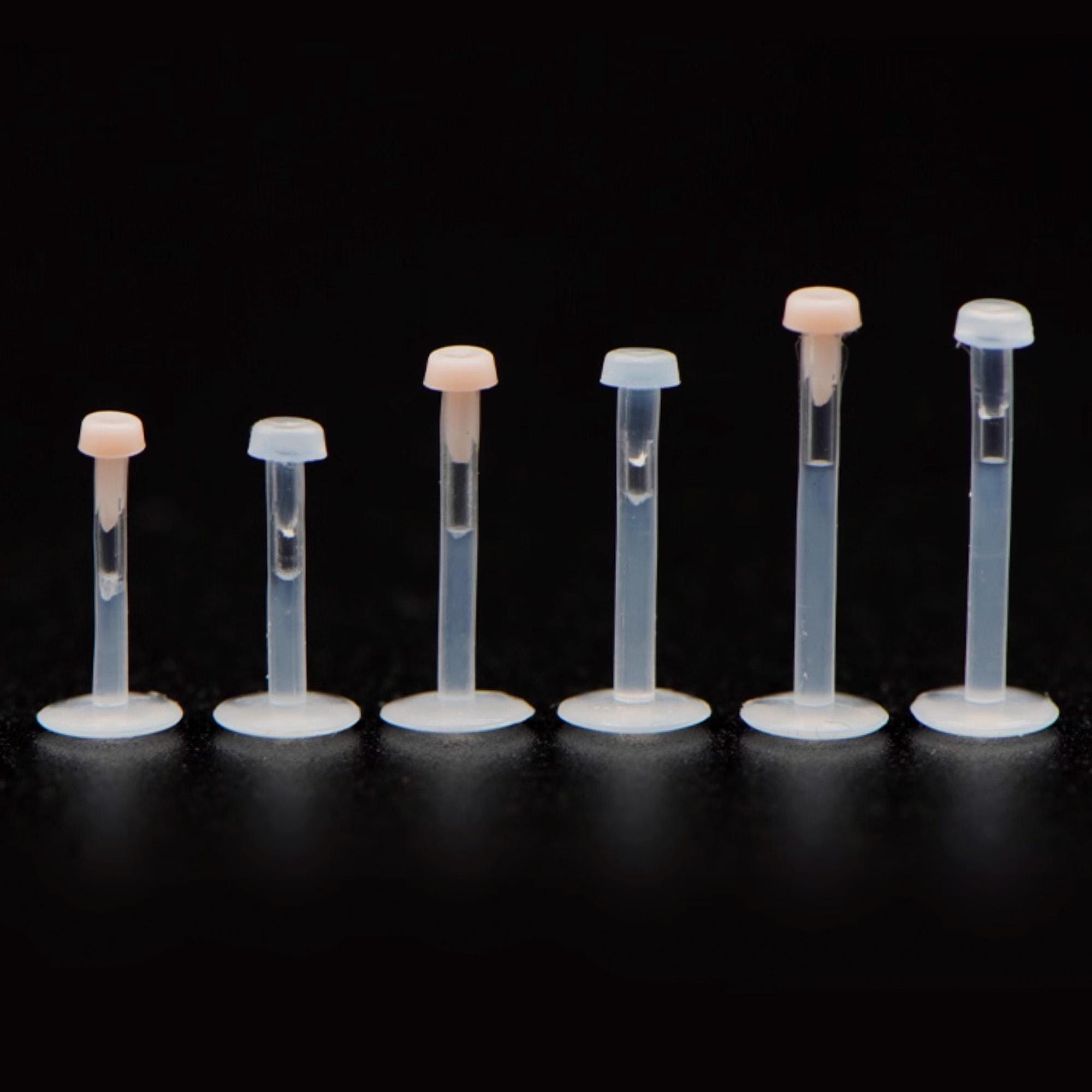 Invisible Push Pin Flat Back 1.2mm Piercing Retainer, 16g ...