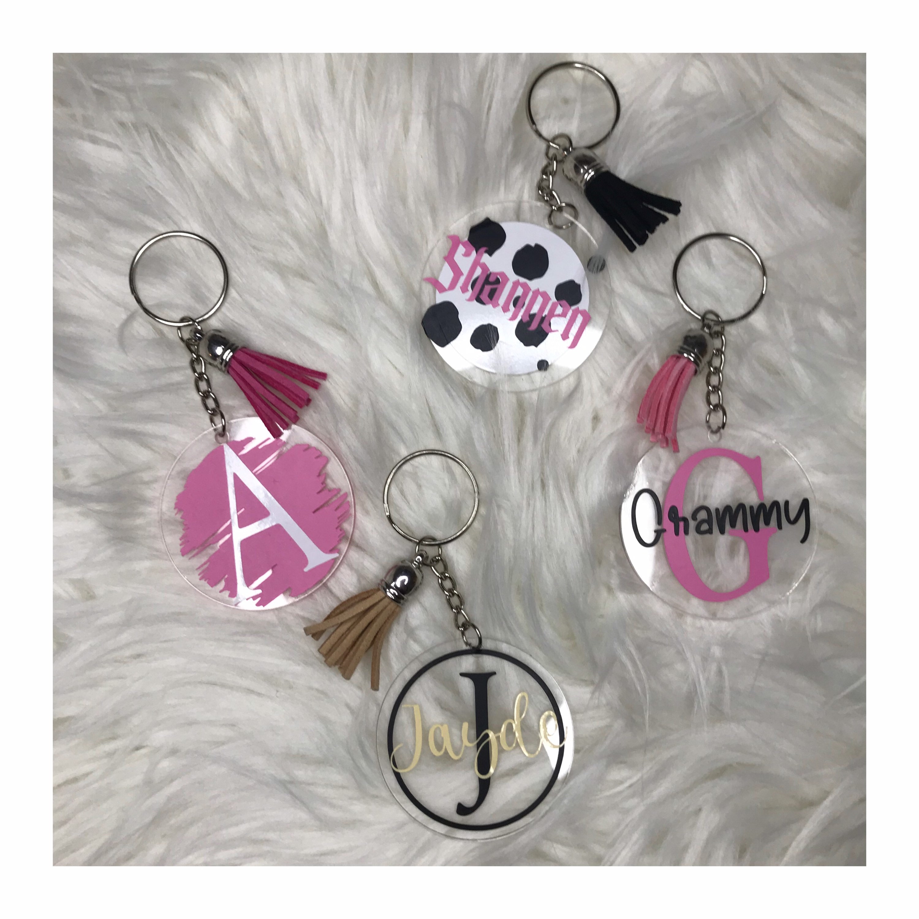 Personalised acrylic key rings Etsy