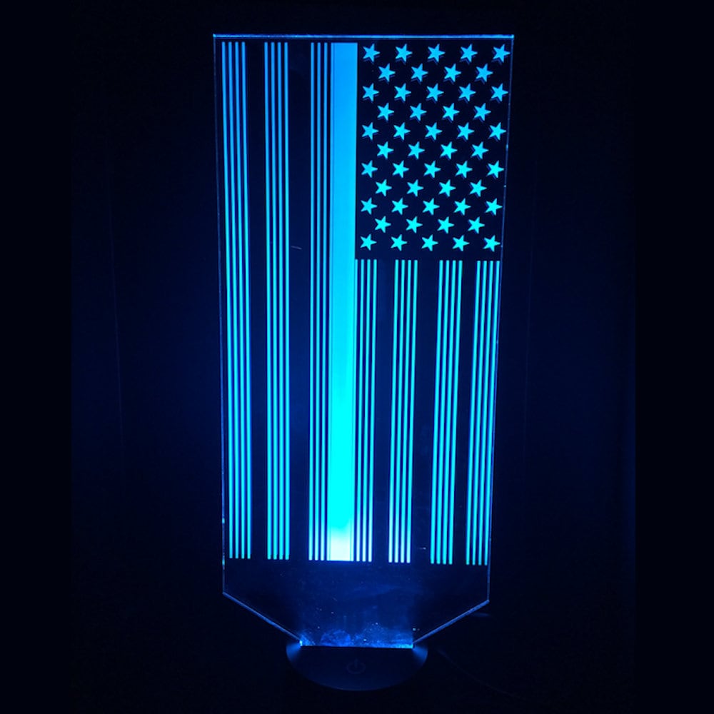 American Flag Led Night Light Etsy