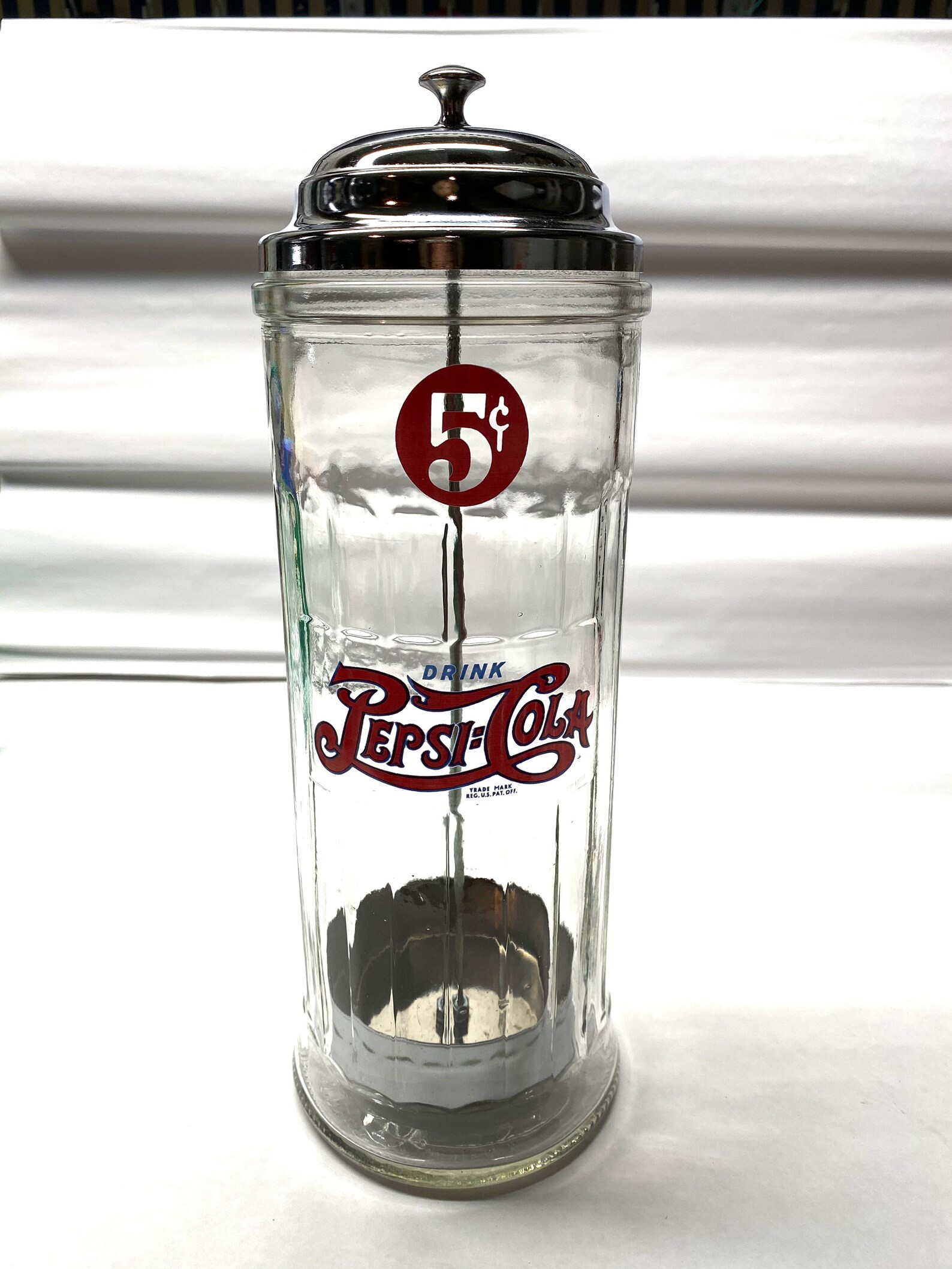 PEPSICOLA Glass Straw Dispenser Etsy