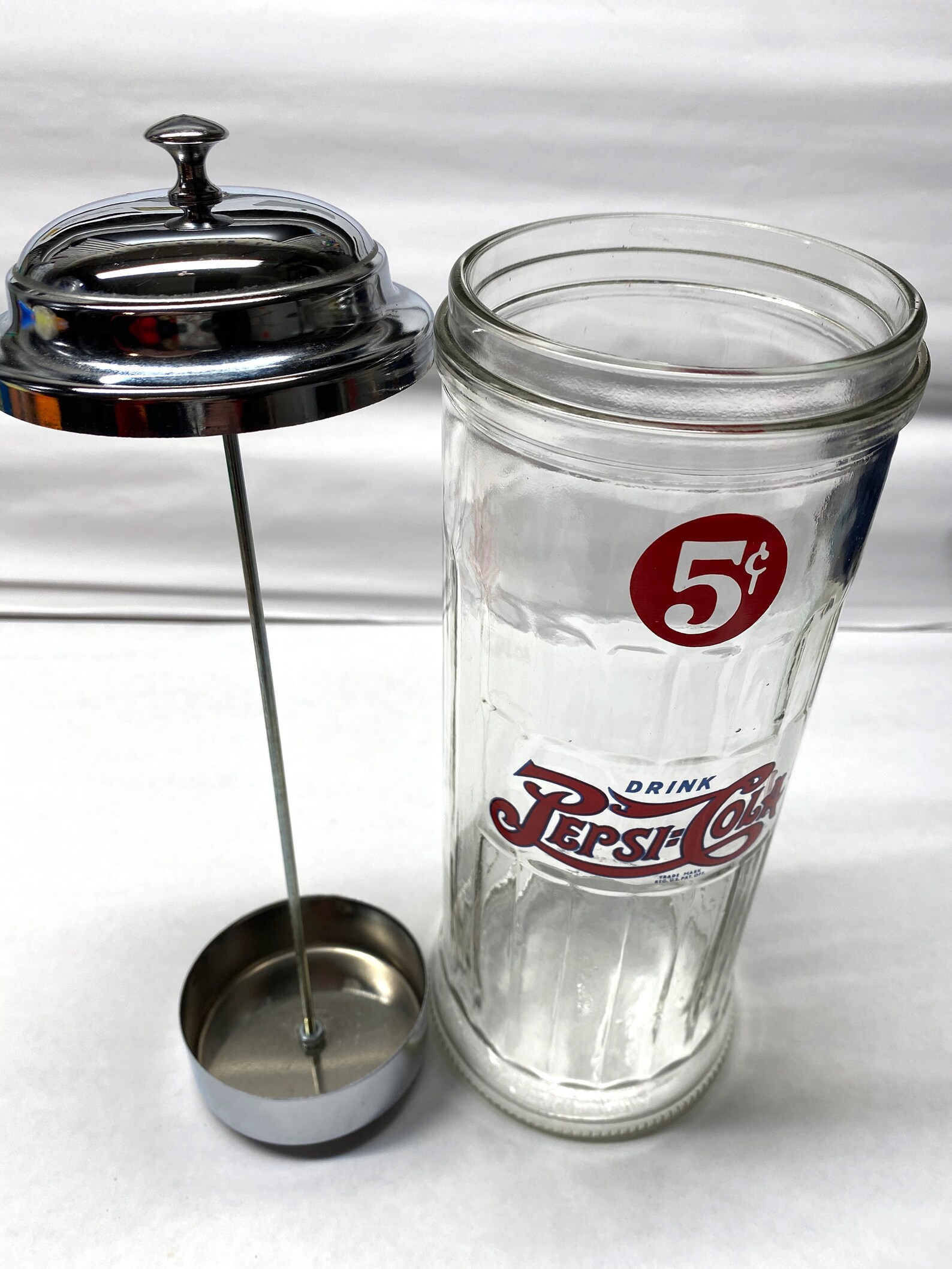 PEPSICOLA Glass Straw Dispenser Etsy