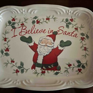 I Believe in Santa Cookie Tray