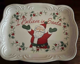 I Believe in Santa Cookie Tray