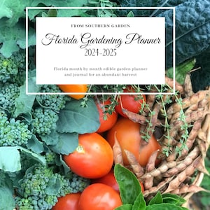 Florida Gardening Planner 2024-2025 Download digitale, fogli di lavoro stampabili, pianificatore di giardini, programma di semina e guida di riferimento