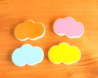 Cloud Cabinet Knobs for Drawer and Dresser , Cloud Wooden Nursery Knobs for Kids Room, Dresser and Drawer Bedroom Handle