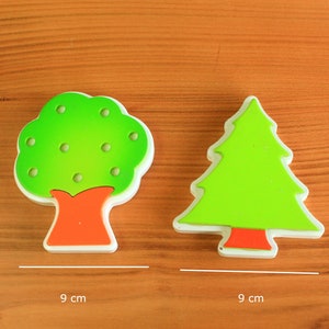Pine and Oak Knobs for Drawer and Dresser, Tree Wooden Nursery Knobs for Kids Room, Dresser and Drawer Bedroom Handle