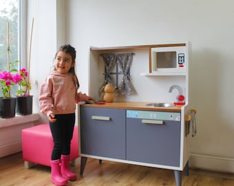 Wooden Montessori Play Kitchen for Kids Room, Montessori Children Roleplaying Game Set, Big Kitchen set for Kids Room