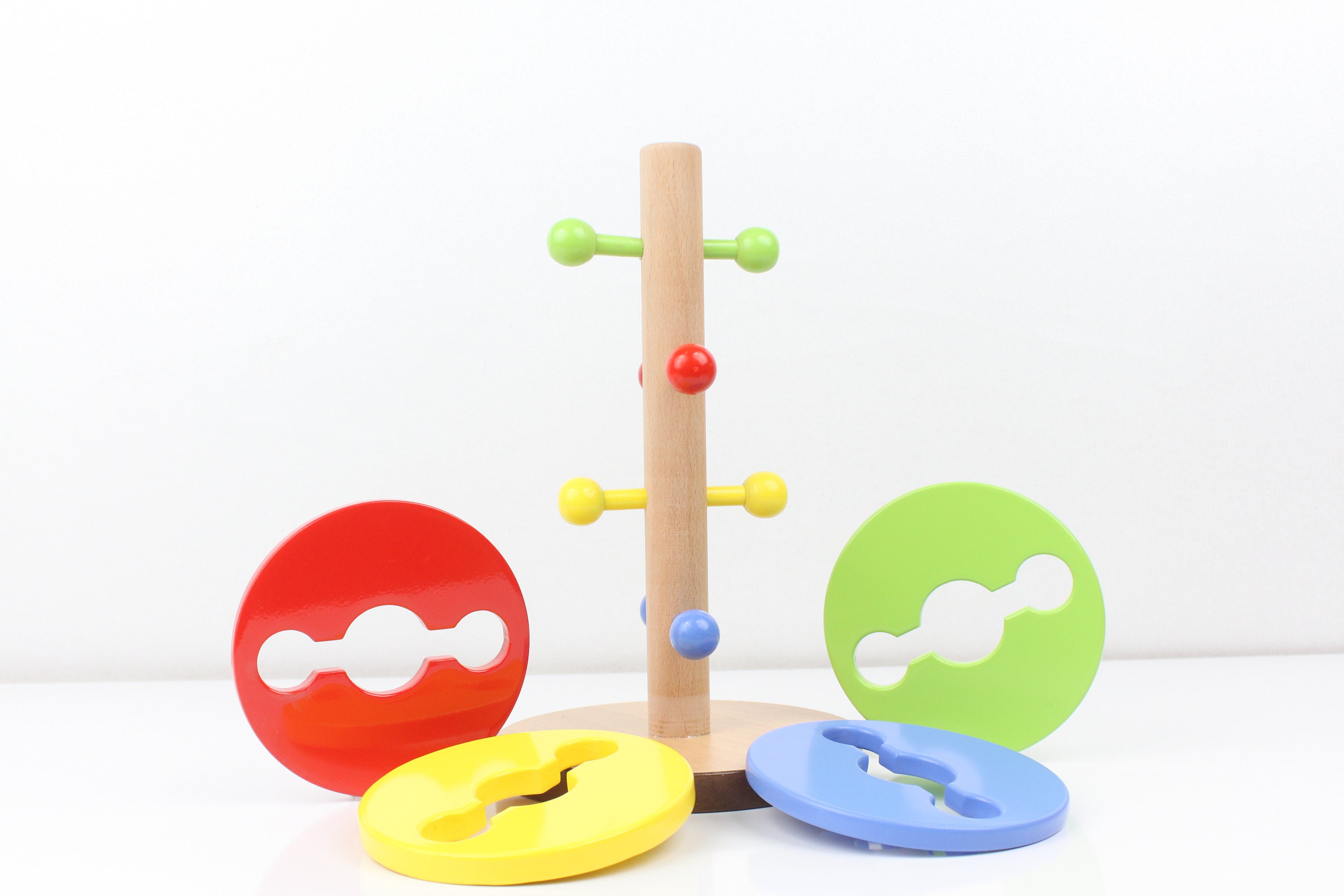 Torre Impilabile Sensoriale Per Bambini | Giocattolo Montessori Con Anelli Di Dentizione | Per Bambini 6-12 Mesi - Foto 6