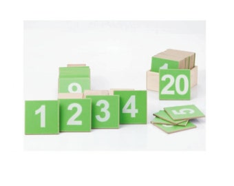 Holz Zahlen Set | Zahlen schon früh lernen | Montessori für 2 Jahre alt