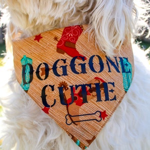 Country Dog Bandana, Cowboy Dog bandana, Cowboy Boot Dog Bandana, Gift for Dog, Dog Accessories, Funny Dog Bandana