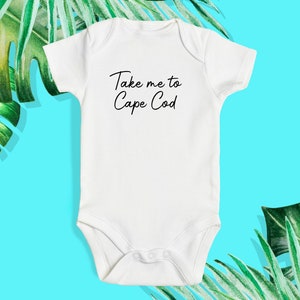 Cape Cod Custom Baby Bodysuit - Funny Baby One Piece Bodysuit Outfit - Massachusetts