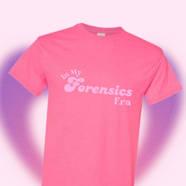 PREORDER ** In My Forensic Era Unisex T-Shirt, Crime Scene, CSI True Crime Merchandise Forensic Science