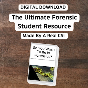 DIGITAL DOWNLOAD ONLY** The Forensic Hopeful&#39;s Guide Csi Science Teacher Teaching School Law Enforcement