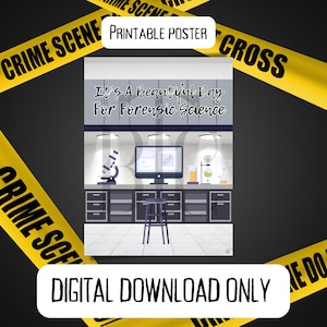 DIGITAL DOWNLOAD ONLY** Forensic Science Beauty Posters Bright Colorful Csi Science Teacher Teaching School Law Enforcement
