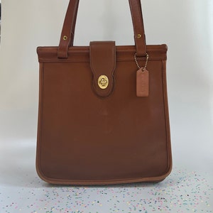 Vintage Coach Brown British Tan Weston Shopper Purse Circa 1997 Creed 9021