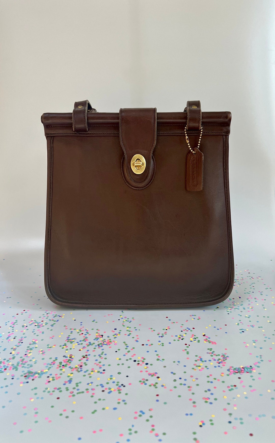 Vintage Coach Dark Brown Weston Shopper Purse Circa 1998 Creed Etsy