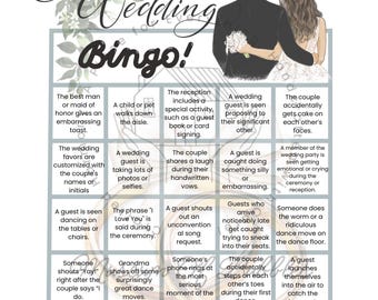 Wedding Bingo Bliss: Digital Template
